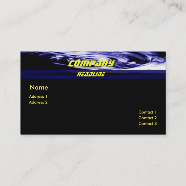 Blue Whirl Profile Card (Front)