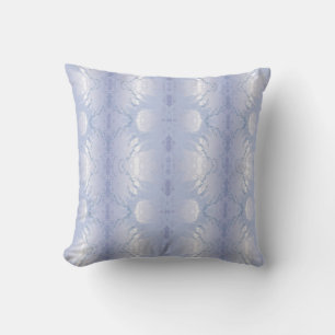 Blue Whisper Damask Cushion