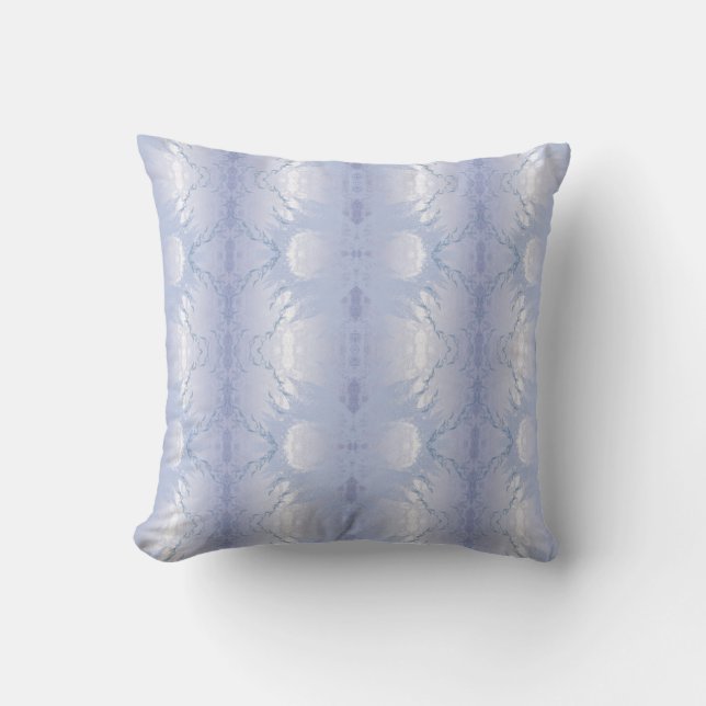 Blue Whisper Damask Cushion (Front)