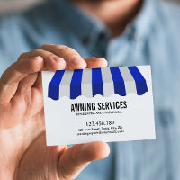 Blue White Awning Services Cleaning Professional
