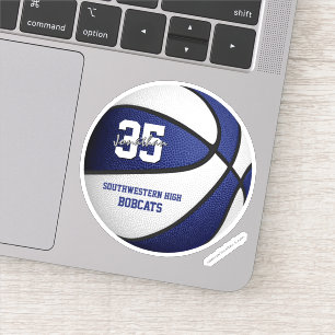 blue white basketball team colours personalised