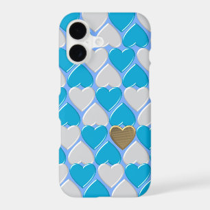 Blue, white Bavarian pattern.