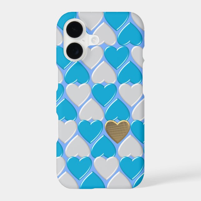 Blue, white Bavarian pattern. (Back)