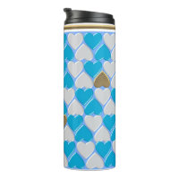 Blue, white Bavarian pattern. 