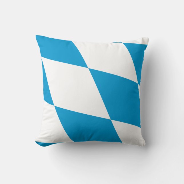 Blue White Bavarian Pillow (Front)