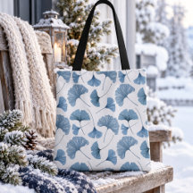 Blue & White Botancial Watercolor Pattern