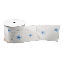 Blue & White Botanical Bliss Ribbon