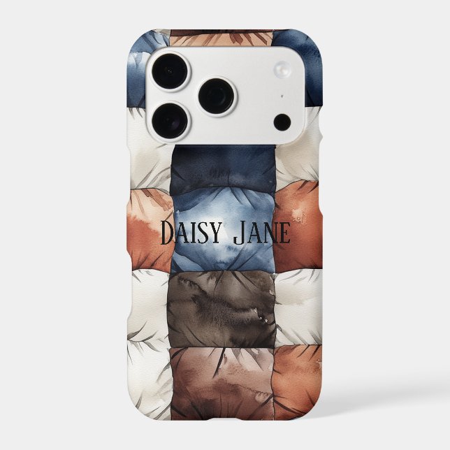 Blue White Brown Orange Rectangles (Back)