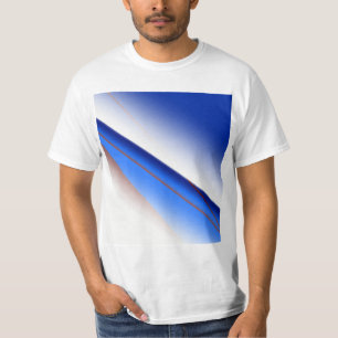 Blue white brown simple pattern custom colorful th T-Shirt