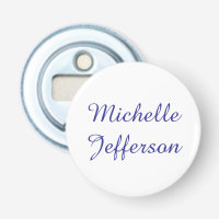 Blue & White Calligraphy Elegant Chic Modern