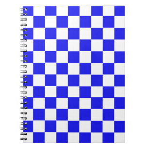 Blue & White Chequered CUSTOM Notebook