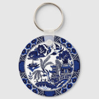 Blue & White China Blue Willow Design