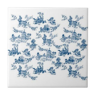 Blue & White China Tile Pattern # 102A