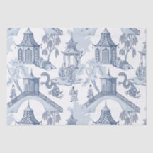 Blue & White Chinese Pattern Wrapping Paper