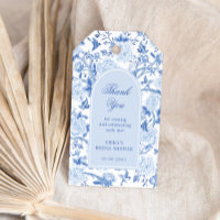 Blue White Chinoiserie Floral Bridal Shower Favour