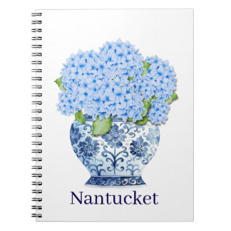 Blue & White Chinoiserie Floral Nantucket Notebook