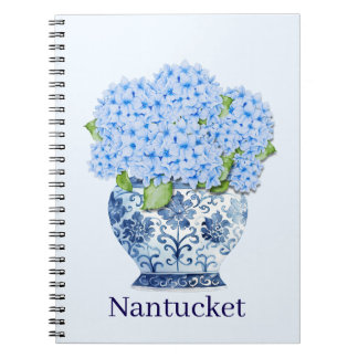 Blue & White Chinoiserie Floral Nantucket Notebook