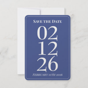 Blue & White Coastal Wedding Save the Date Cards