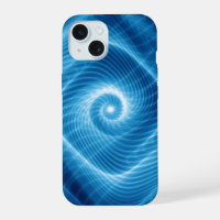 Blue & White Cosmic Spiral Nebula