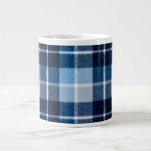 Blue White Cosy Plaid Flannel