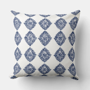 Blue & White Decorative Throw Pillow