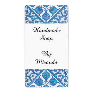 Blue White Delft Cornflower Custom Craft Labels