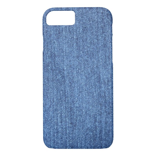 Blue White Denim Texture Look Image Case-Mate iPhone Case (Back)