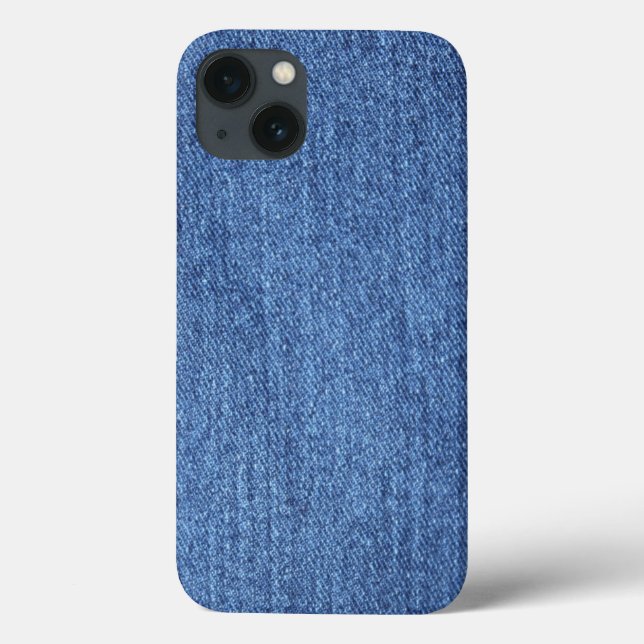 Blue White Denim Texture Look Image Case-Mate iPhone Case (Back)