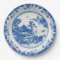 Blue white faux porcelain flow chinoiserie willow