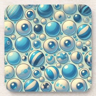 🔵 Blue White Geometric Modern Home Decor⚪ Coaster
