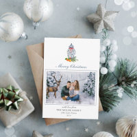 Blue & white Ginger jar Photo  Holiday Card