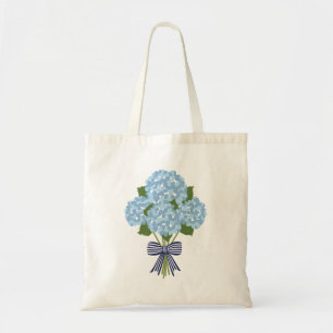 Blue & White Hydrangea, Grandmillienial Chic Tote Bag