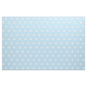 Blue White Large Polka Dots Craft Sewing Quilting Fabric