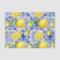 Blue White Lemon Tile Pattern Mediterranean Citrus