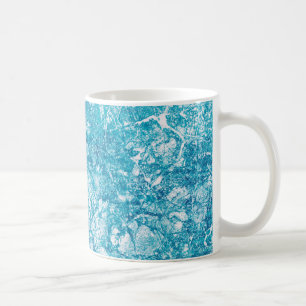 Blue & White Marble Texture Coffee Mug