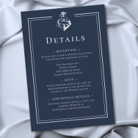 Blue White Minimal Nautical Anchor Coastal Wedding