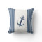 Blue White Nautical Anchor Stripes