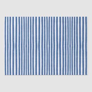 Blue & White Nautical stripes Tissue Paper