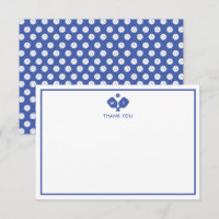 Blue White Personalised Monogram Pickleball
