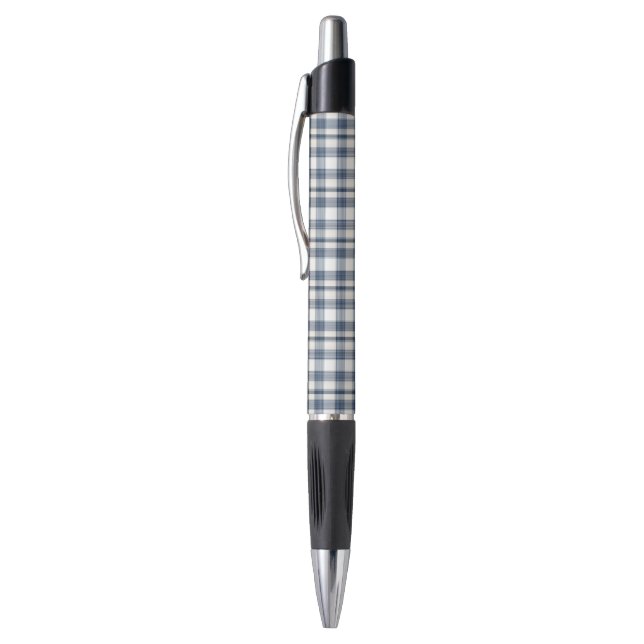 Blue White Plaid 1 (Top (Vertical))