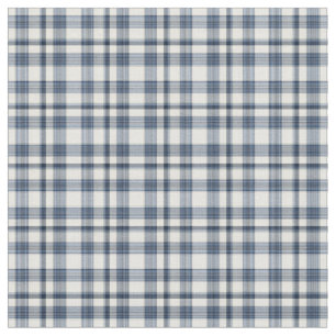 Blue White Plaid 1 Fabric