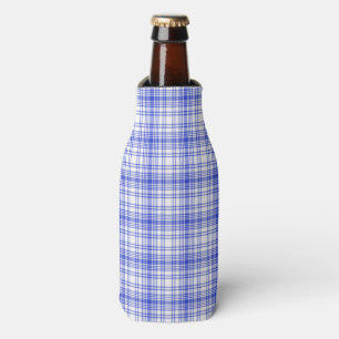 Blue White Plaid 2 Bottle Cooler