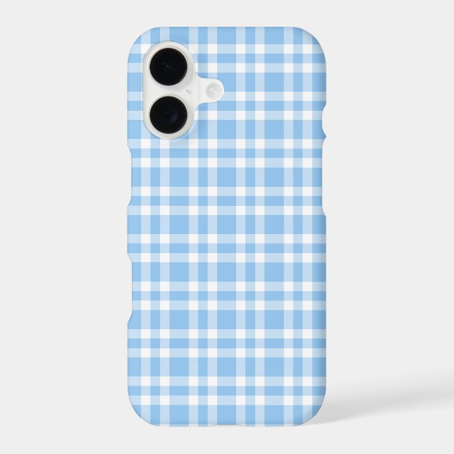 Blue White Plaid Pattern (Back)