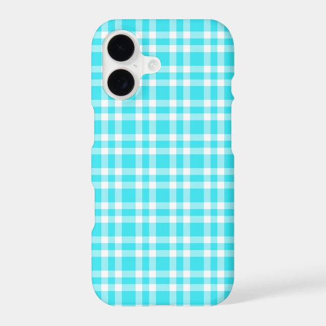 Blue White Plaid Pattern (Back)