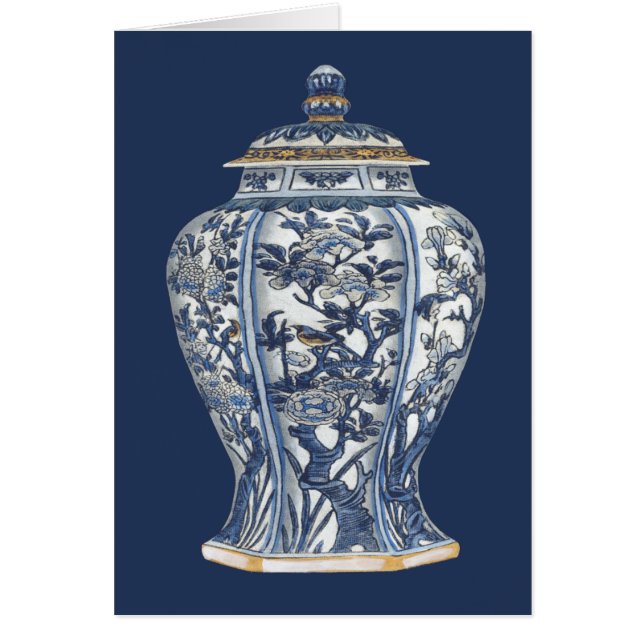 Blue & White Porcelain Vase by Vision Studio (Front)