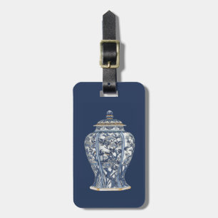 Blue & White Porcelain Vase by Vision Studio Luggage Tag