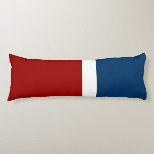 Blue White Red Colour Block Style Design  Body Cushion