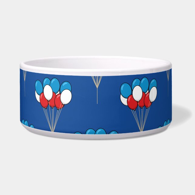 Blue White Red Patriotic Balloons (Front)