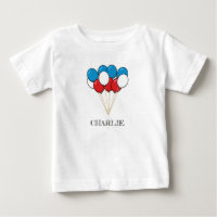 Blue White Red Patriotic Balloons | Personalise