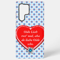 Blue white red pattern Bavarian style 